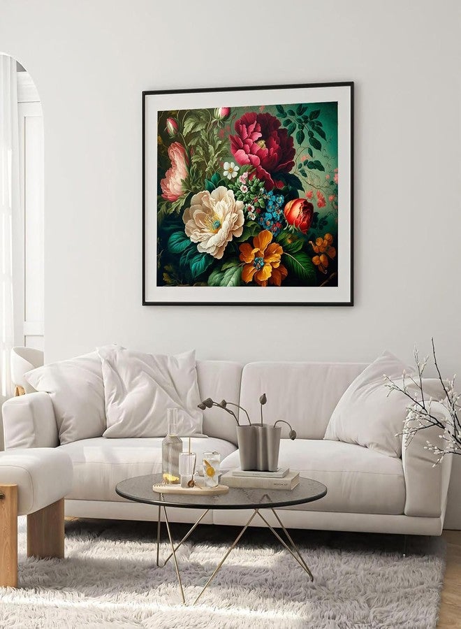 TREXEE Flower DIY Paint by Numbers Kit for Adults & Kids Canvas-Flower Adult Paint by Numbers for Adults,Flowers Acrylic Oil PNB Painting by Numbers for Adult for Gift Home Wall Decor (16X20 IN)(without frame) - Image 4